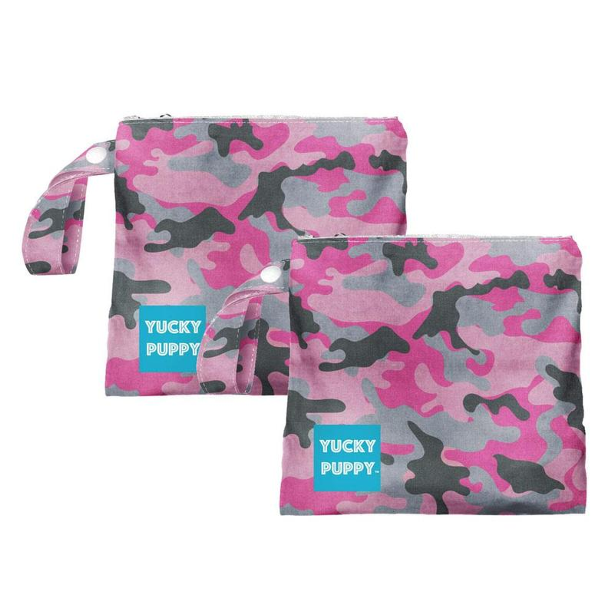 Pink Camo Dog Poop Bag Holders, Standard Size Image 1
