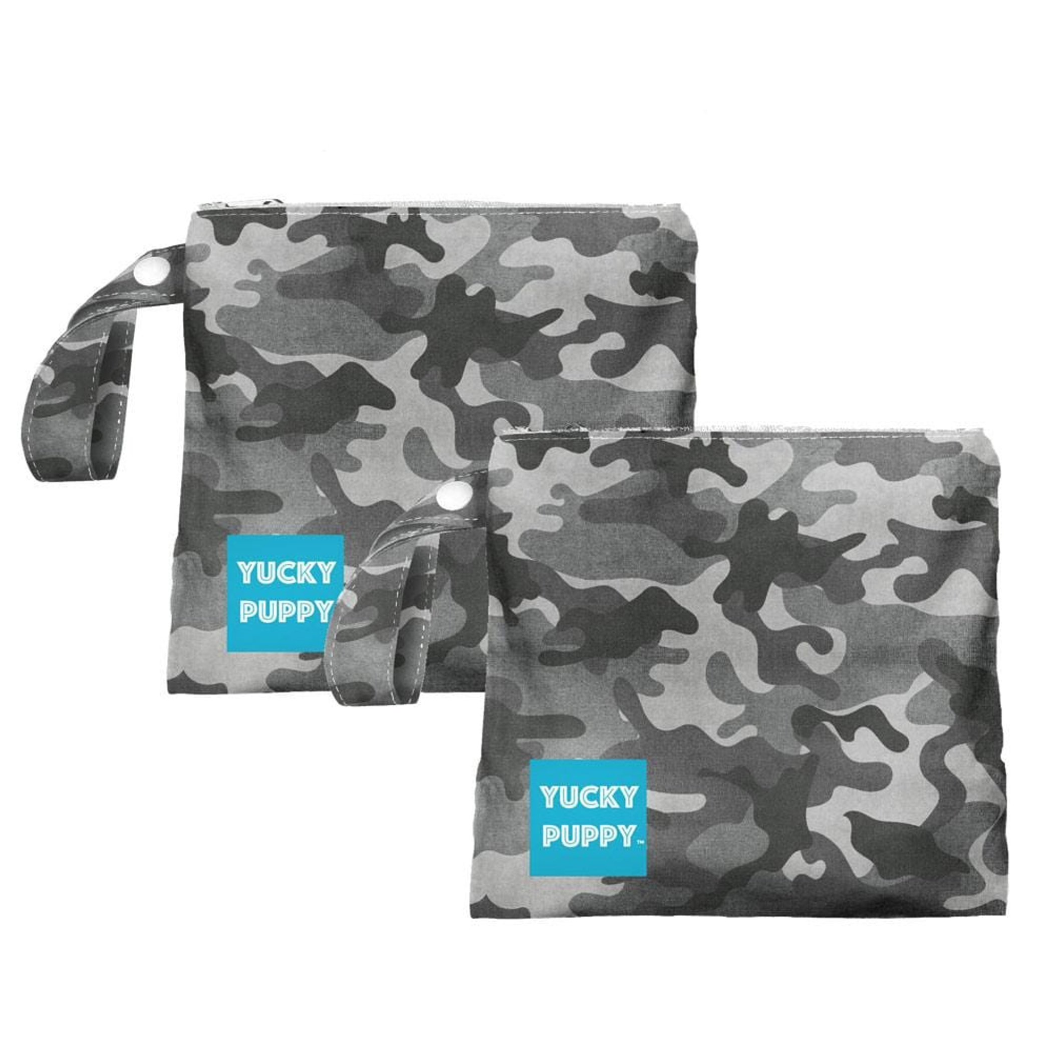 Gray Camo Dog Poop Bag Holders, Standard Size Image 1