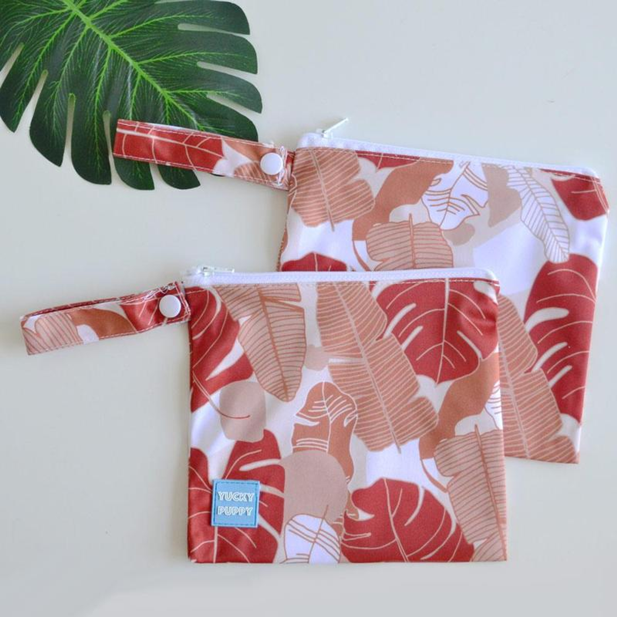 Monstera + Banana Yucky Puppy Dog Poop Bag Holders Image 1