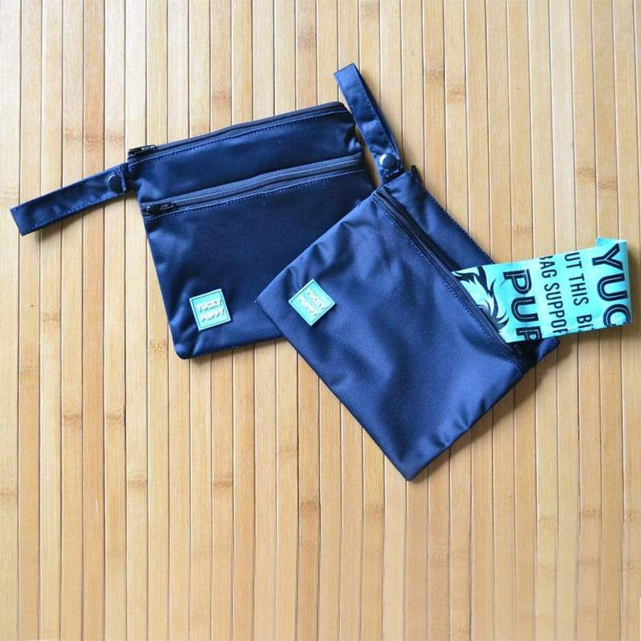 Two Pocket Yucky Puppy Poop Bag Holders, Standard Size Image 1