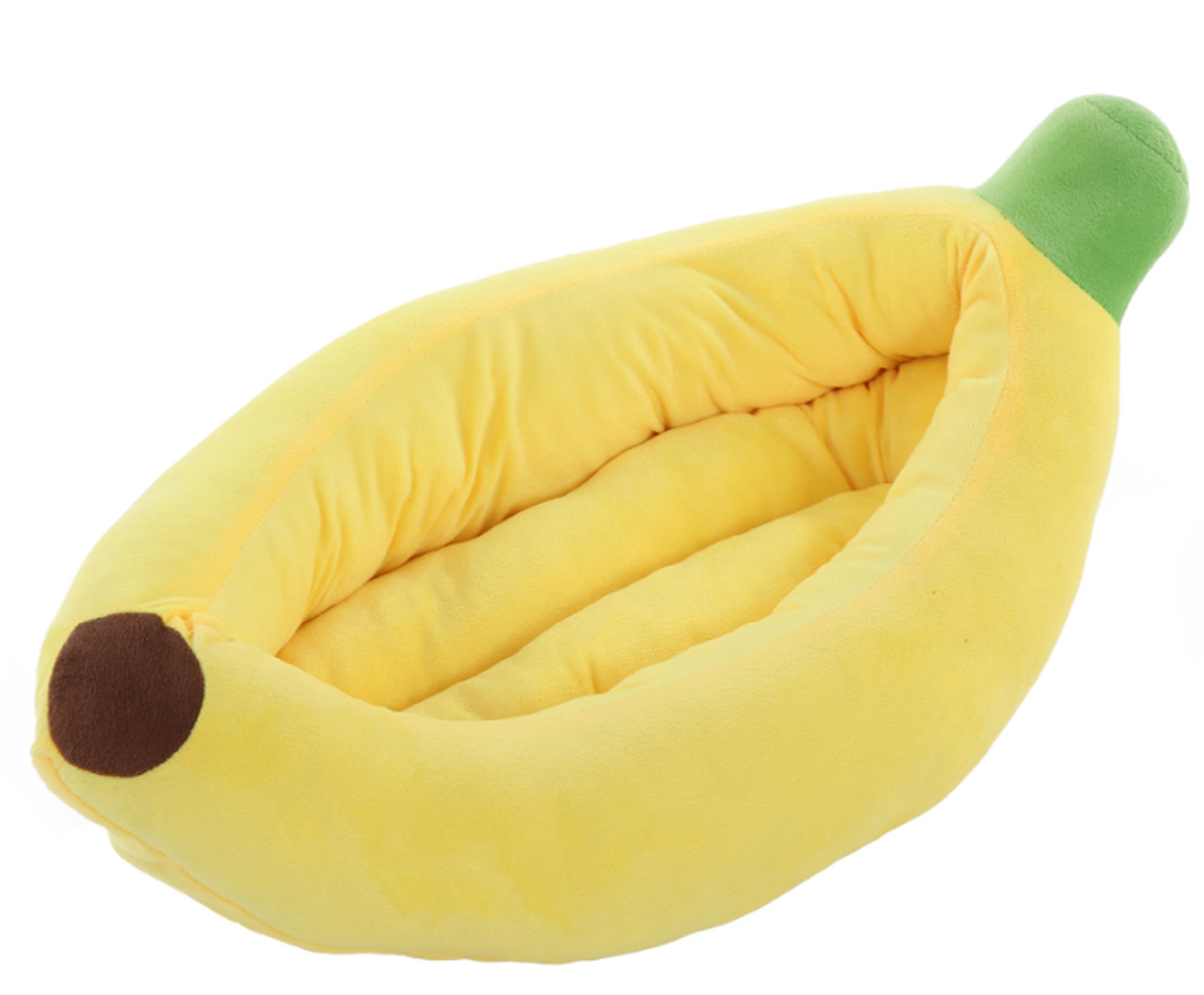 Small Banana Shaped Dog Bed Image 1