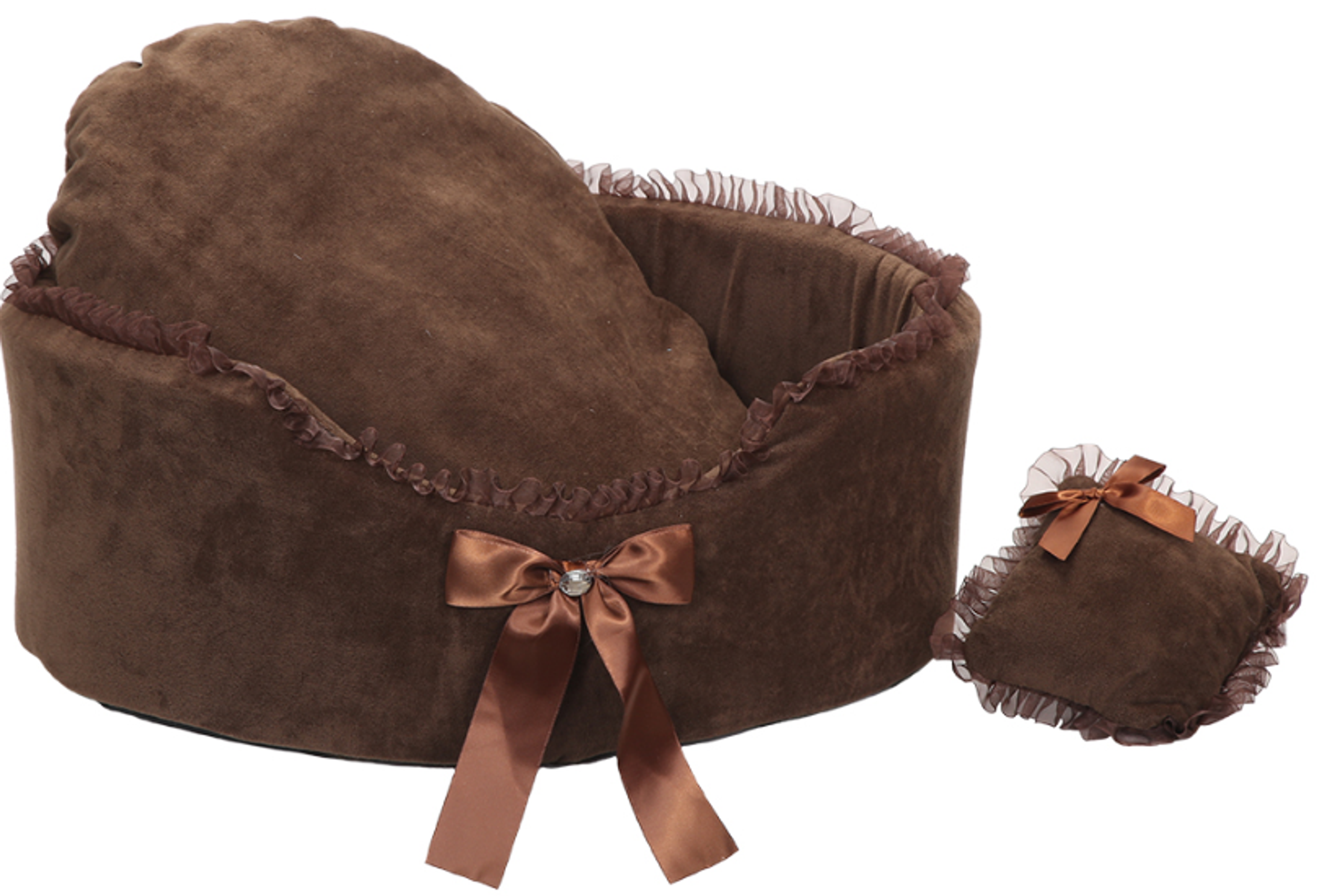 Luxurious Sofa Style Round Dog Bed Image 1