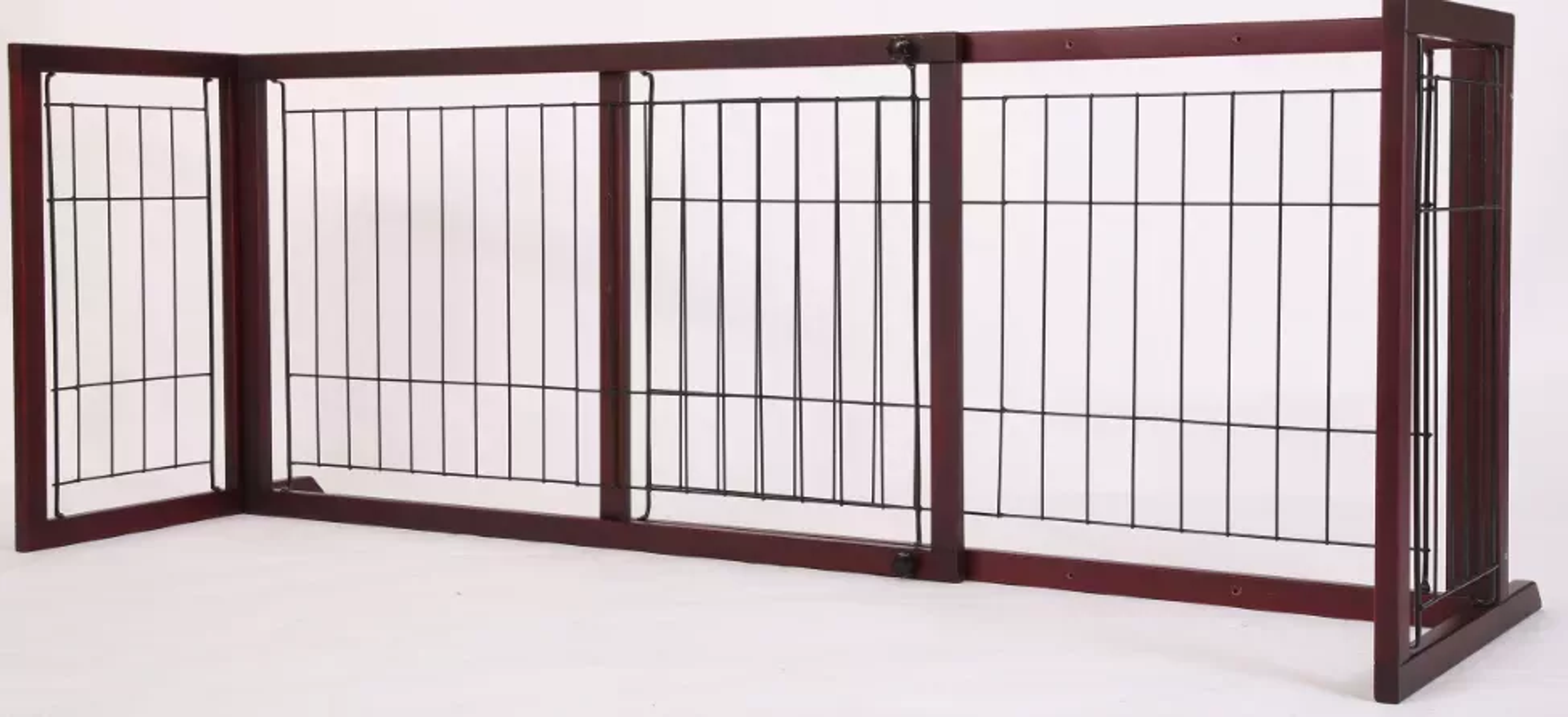 Extendable Wooden Pet Gate Image 1