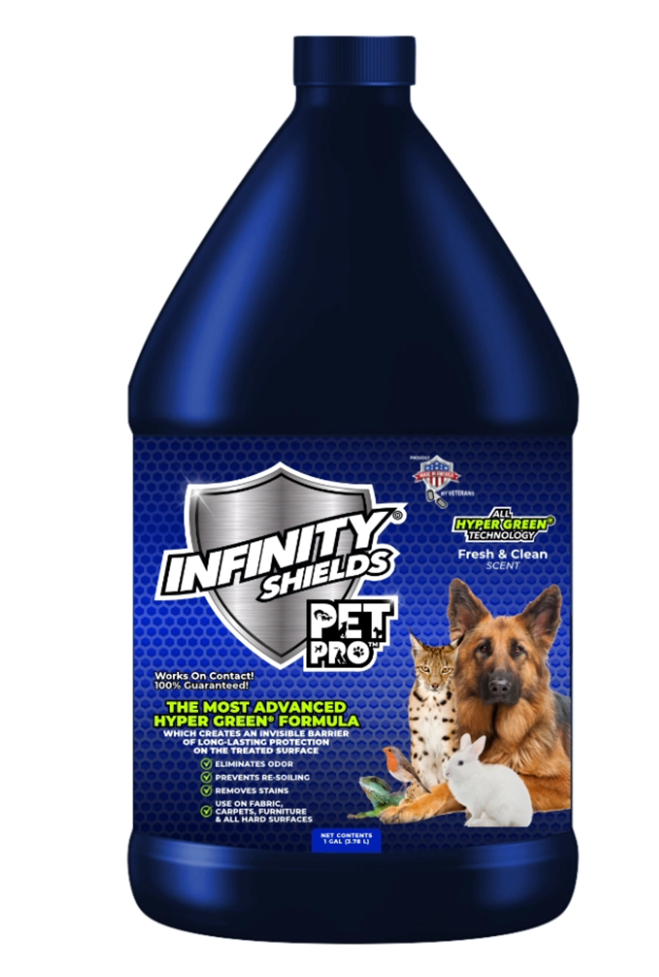 Infinity Shields  Pet Pro Odor & Stain Remover - Prevents Re-Soiling (FRESH & CLEAN) Image 1
