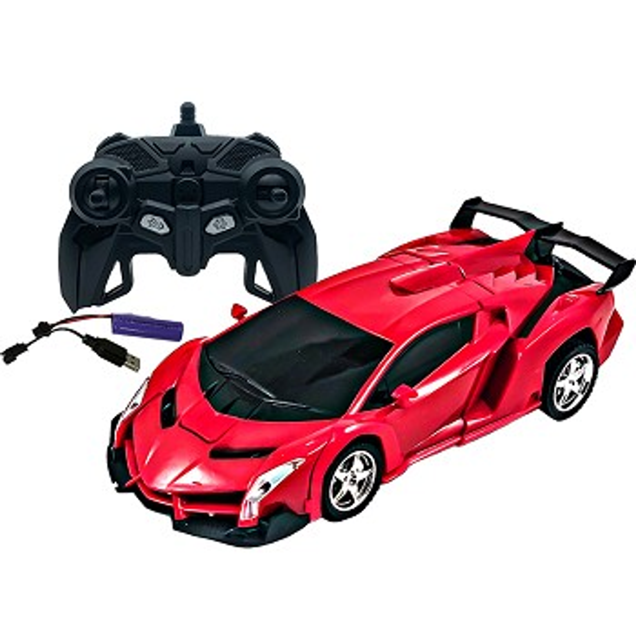 R/C Car Robot Shape-Shifting Remote Control 9 Inch Red Blue 2.4 GHz 3.7V Battery Included