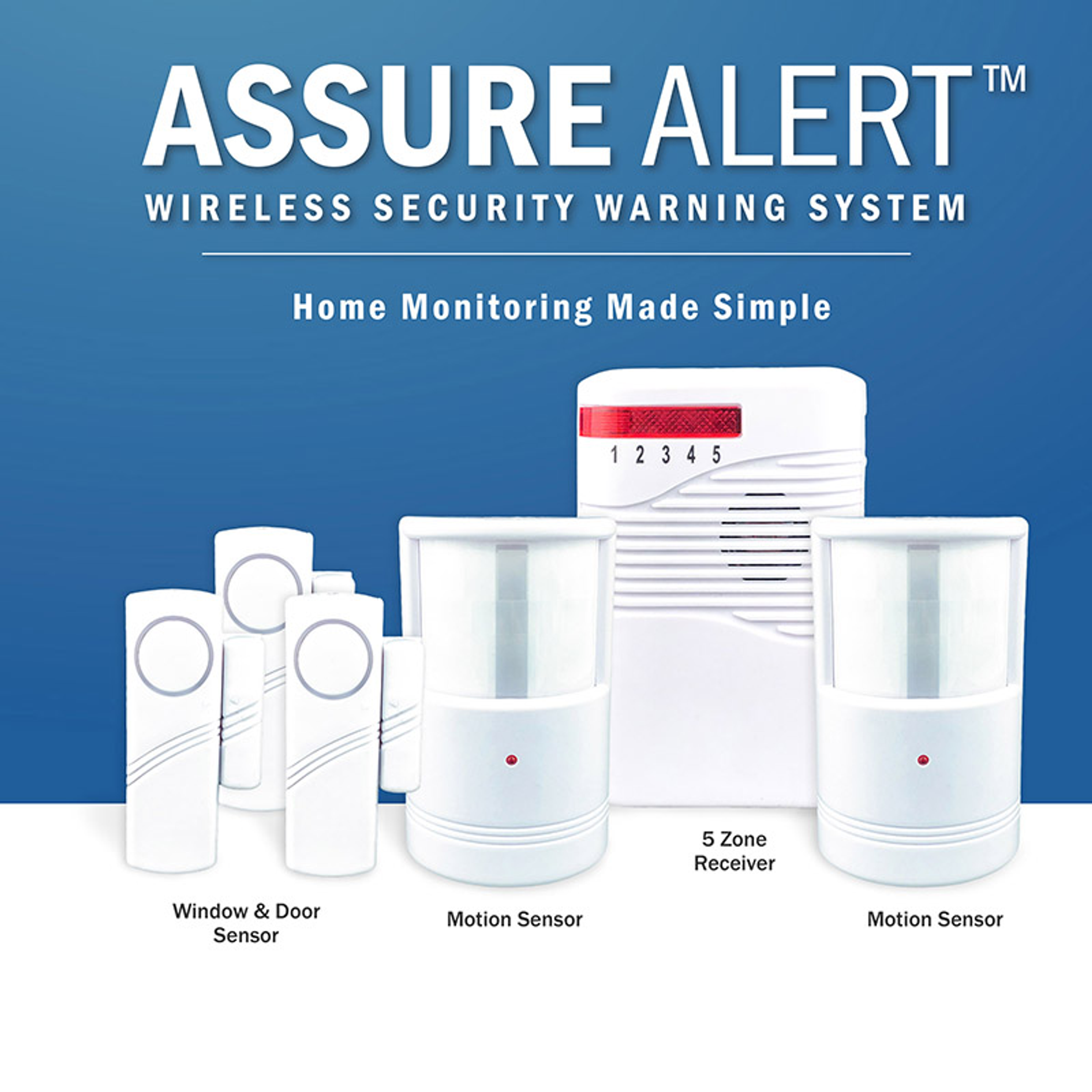 Wireless Security Warning System Detects Motion Alerts Unwanted Movement Battery Operated Easy Installation Compatible with Windows and Doors