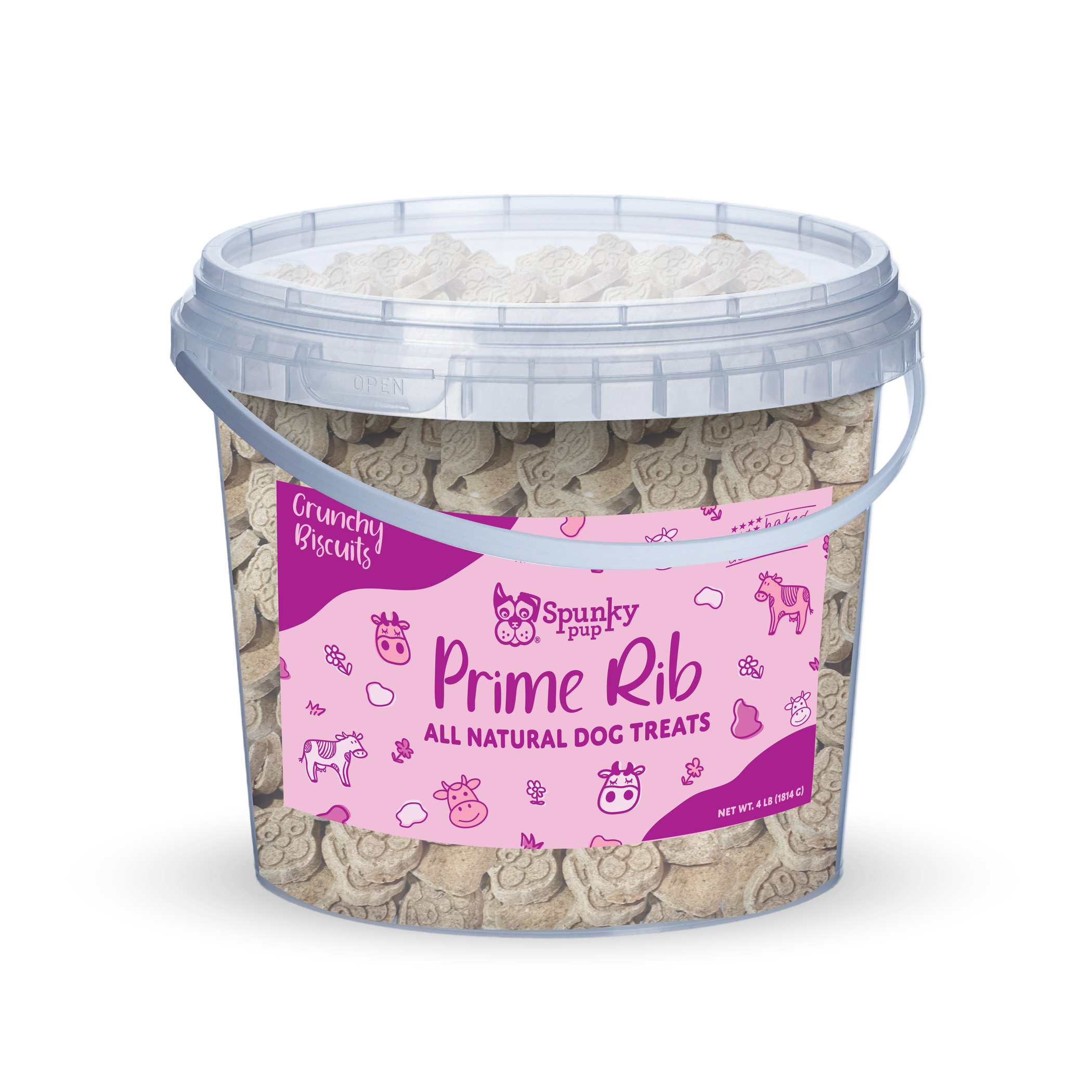 All Natural Baked Biscuits - 4 pounds - Bucket of Biscuits Image 1